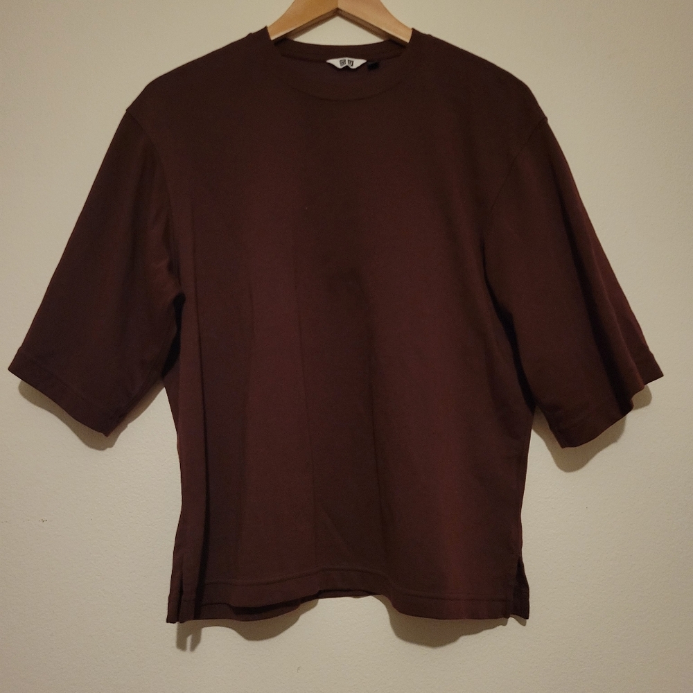 Uniqlo AIRism Crew Neck Half Sleeve T-shirt Size L